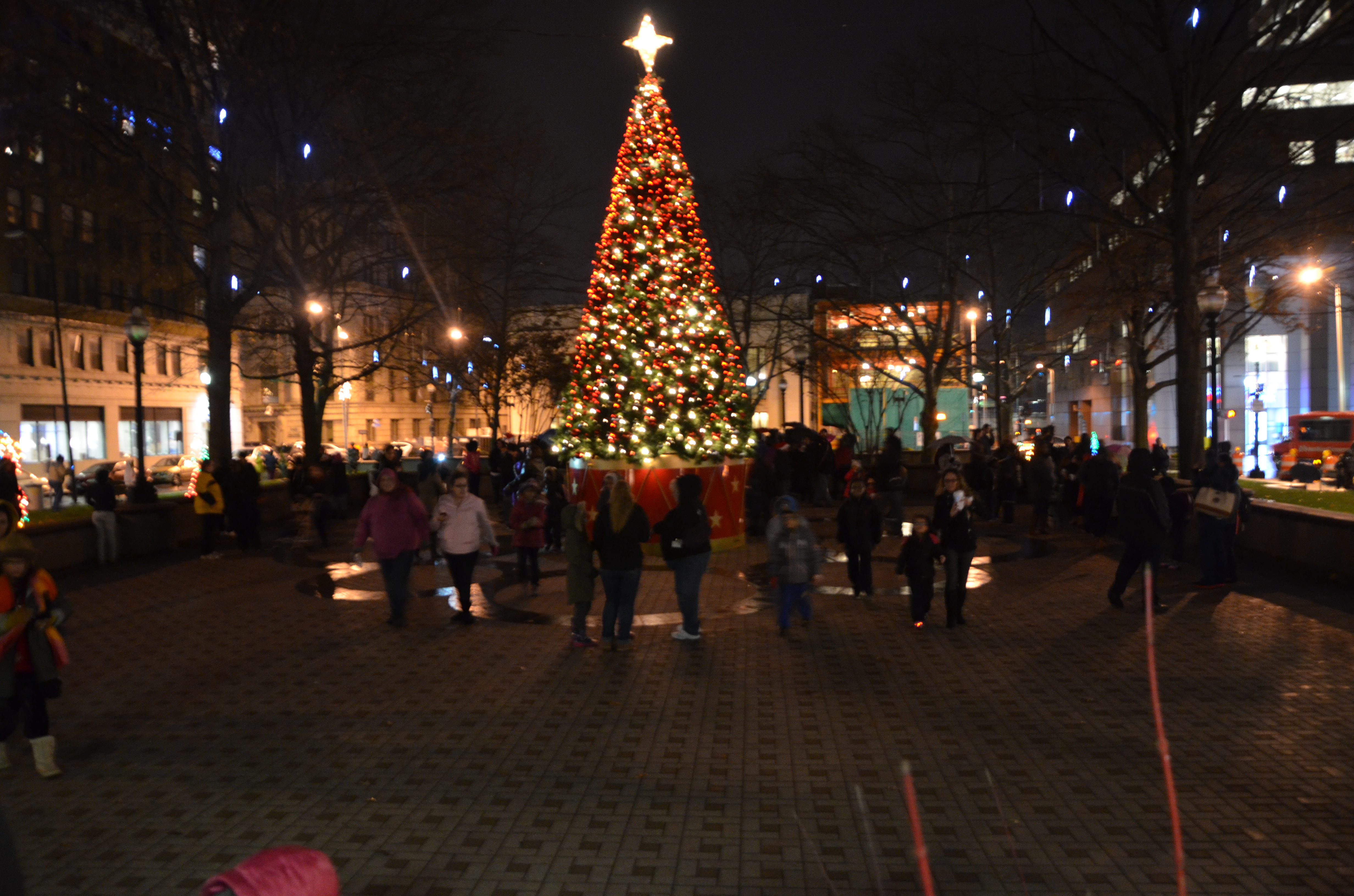 downtown tree lighting