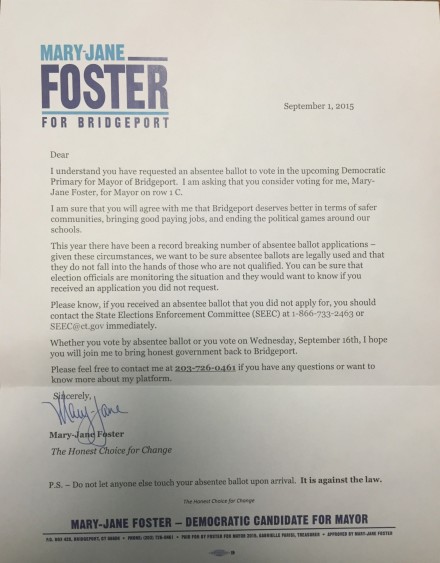 Foster AB letter