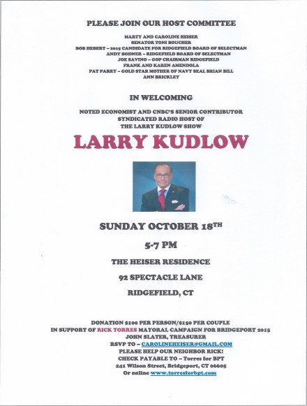 Kudlow Torres fundraiser