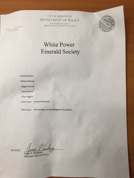 white power letter