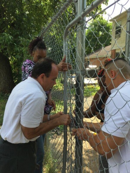 Ganim, Trumbull Gardens fence