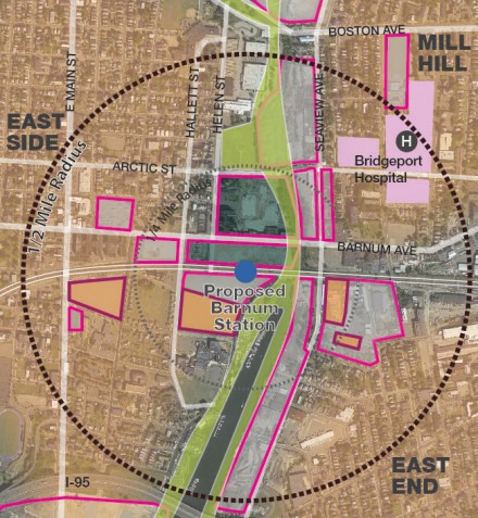 Barnum station map