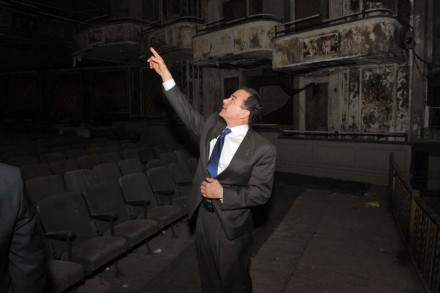 Ganim inside theater