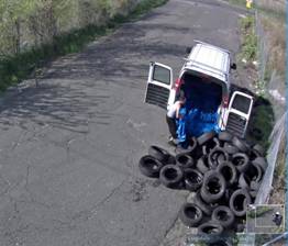 illegal dumping tires