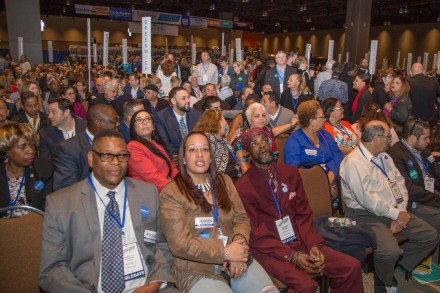 Bridgeport delegation at convention.