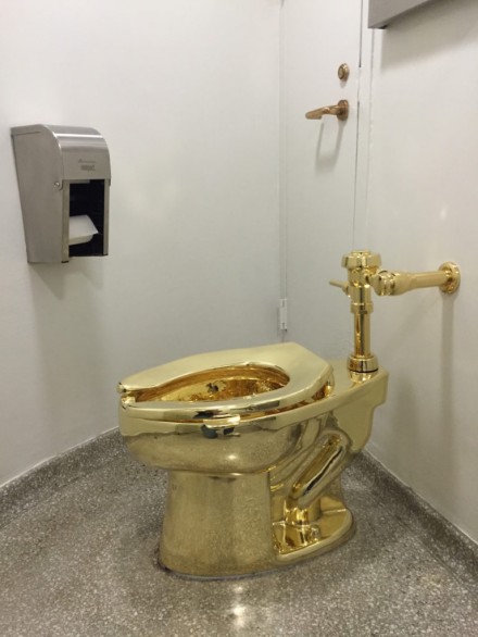 gold toilet