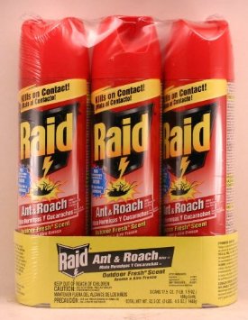 Raid ant and roach spray 3-pack