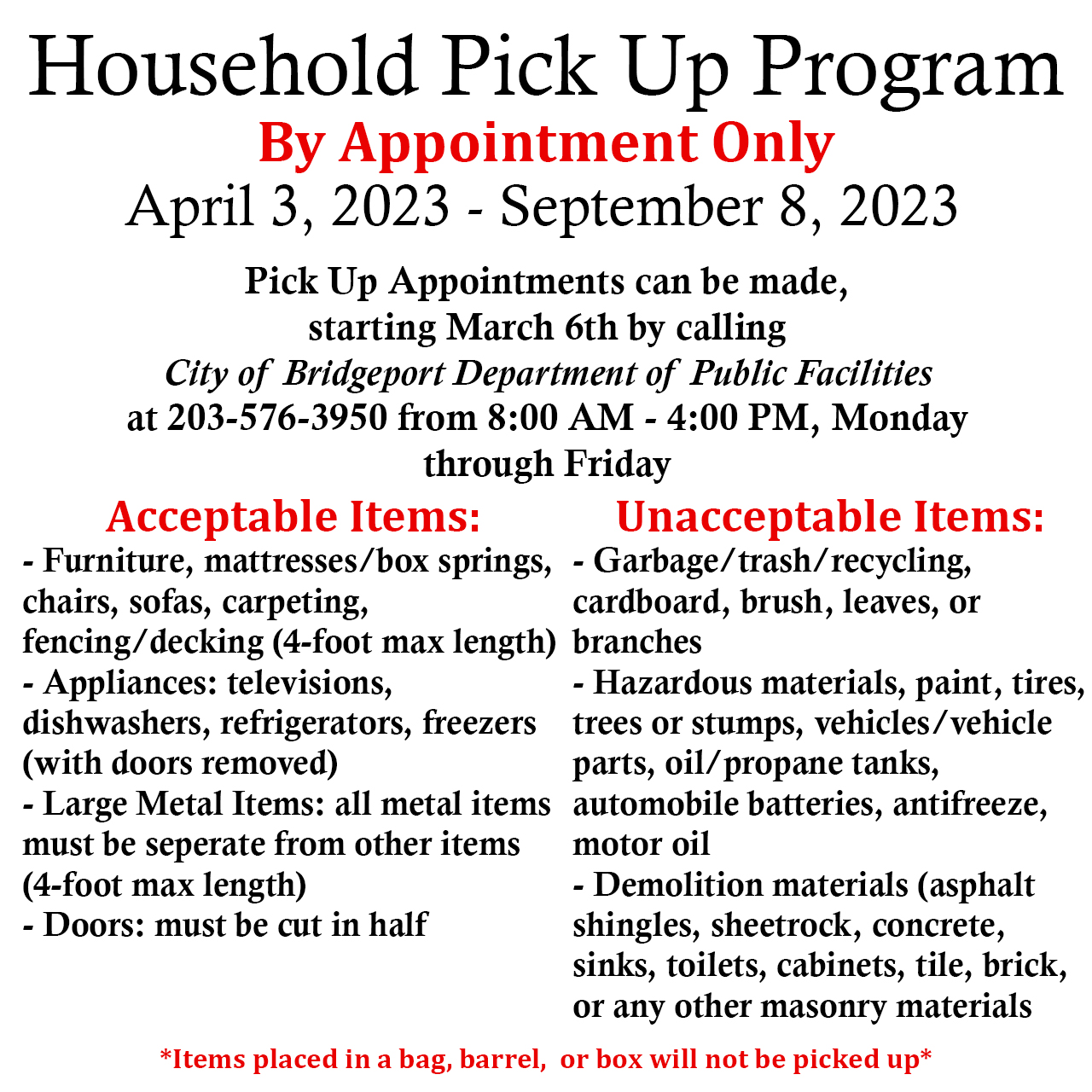 Bulk Trash Pickup Rules At Catherine Dorsey Blog