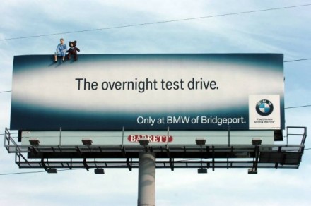 BMW of Bridgeport's billboard.