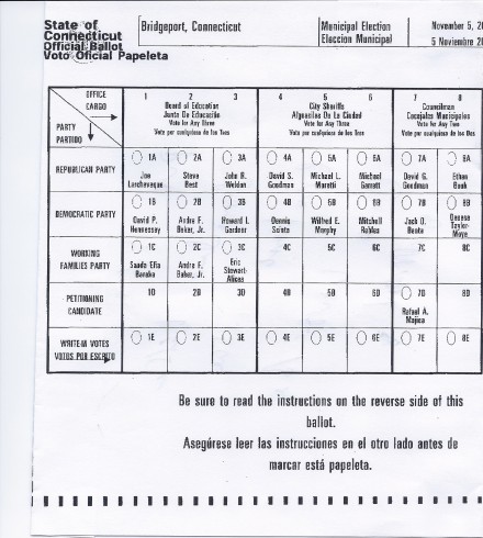 Nov. 5 sample ballot