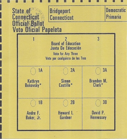 Dem BOE ballot