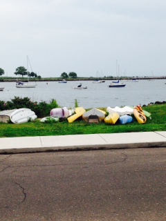 kayaks and canoes