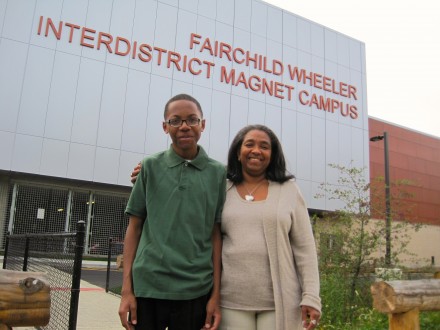 Sauda Baraka and son.