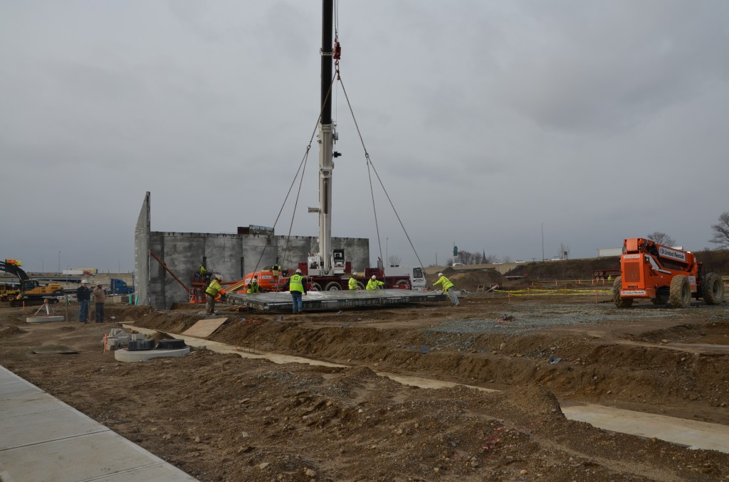 Crane Sighting, Steelpointe Harbor Goes Vertical On East Side. Does