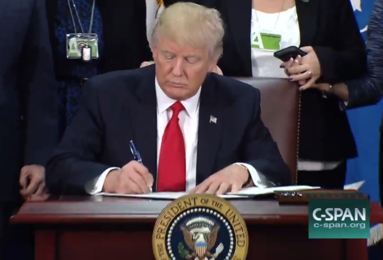 Trump signing